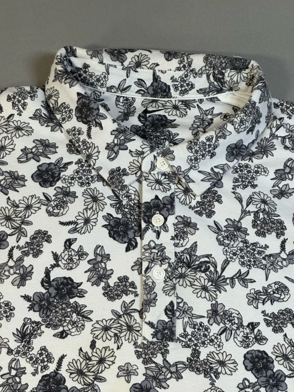 Nike Dri-FIT Player Floral Print Golf Polo Shirt, Short Sleeve  - Mens 2XL